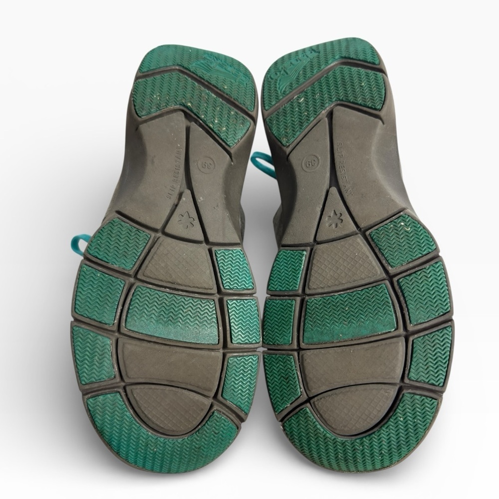 Dansko Elise Gray Suede Walking Shoes Teal Accents Comfort Size EU 39 US 8.5-9 - Picture 9 of 9